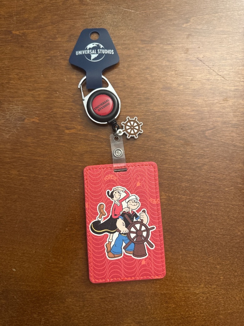 NWT Popeye and Olive Oyl Universal Studios ID holder